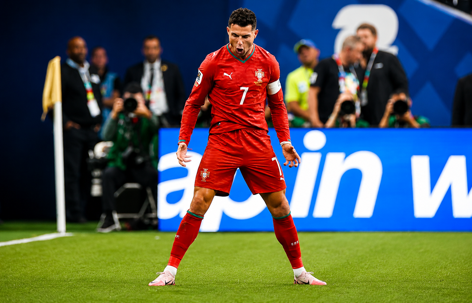 Cristiano Ronaldo during Portugal's World Cup win over Uzbekistan