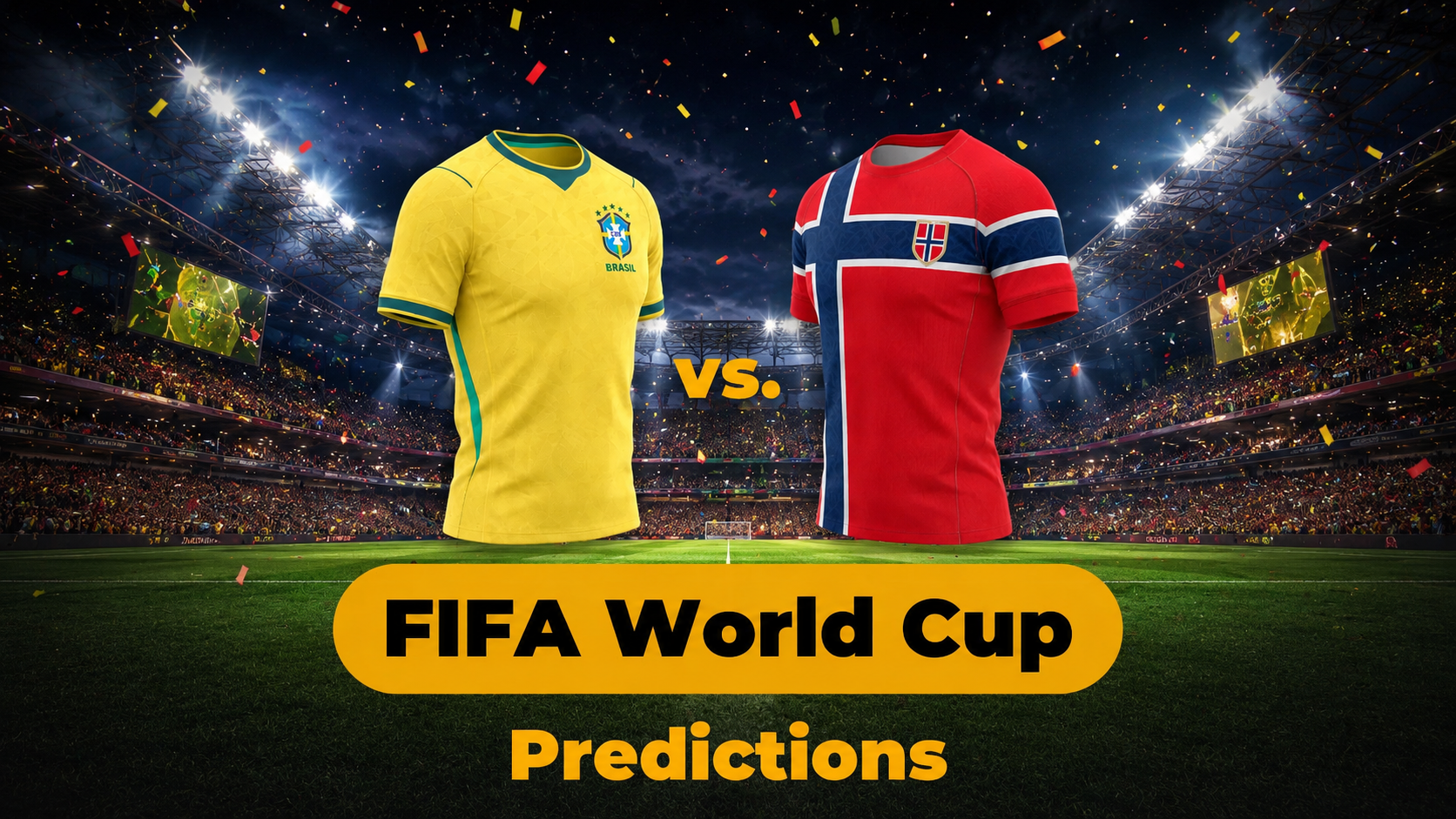 Brazil vs Norway World Cup 2026 match graphic