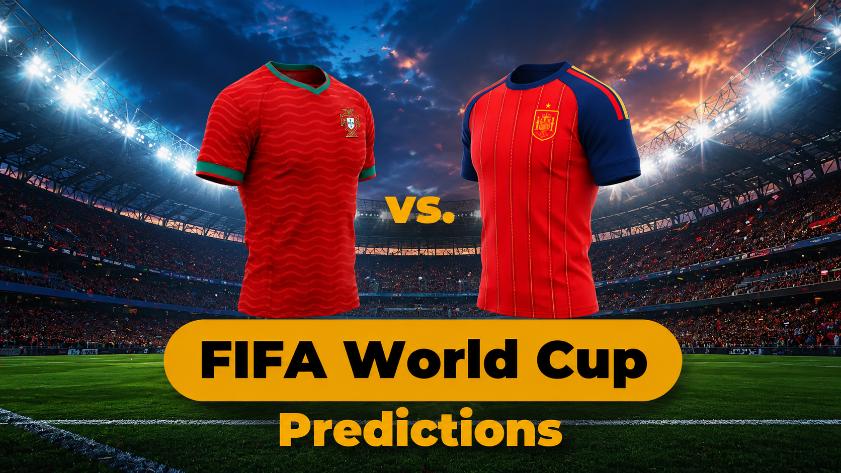Portugal vs Spain World Cup 2026 match preview graphic