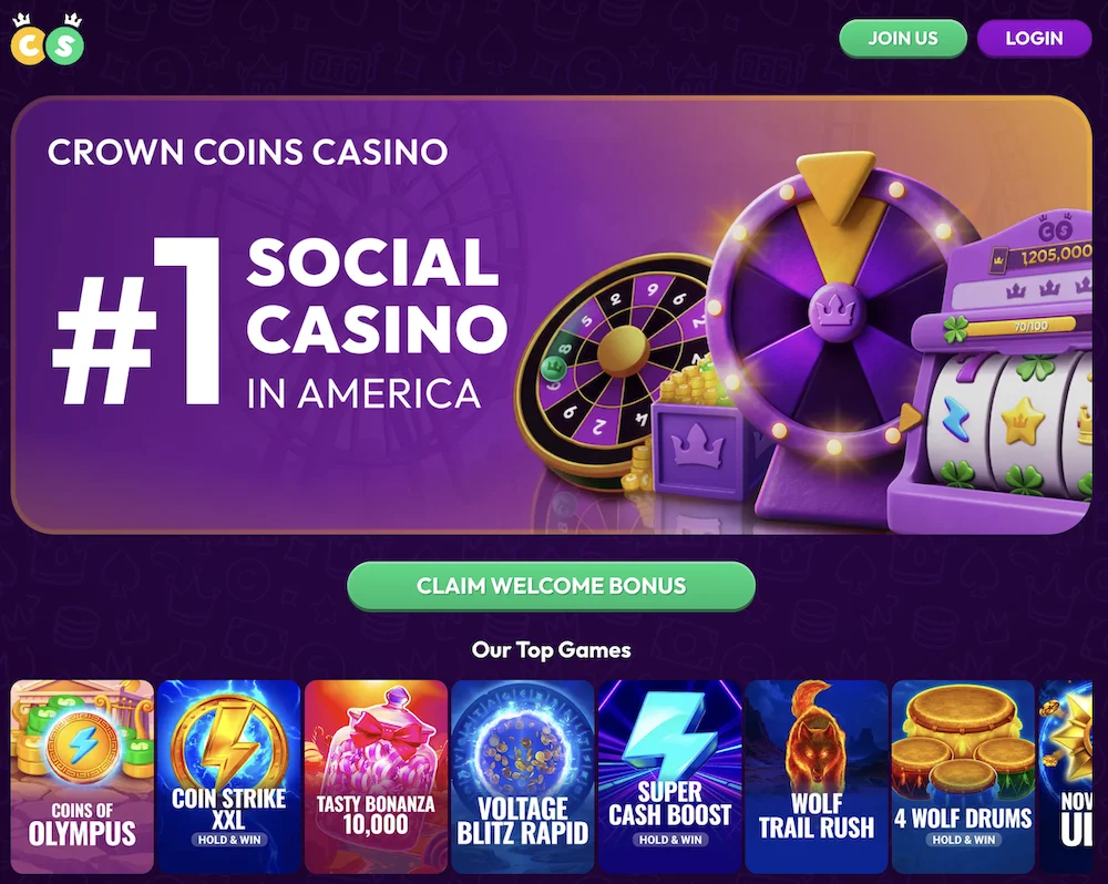 Crown Coins Casino slot game library